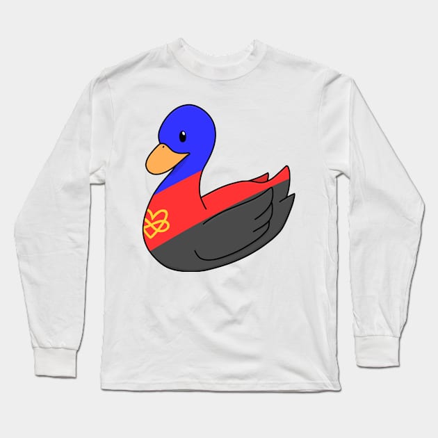 Light Polyamorous Duck Long Sleeve T-Shirt by ceolsonart